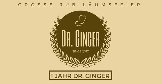 1 Jahr Dr. Ginger - Einladung zur grossen Jubiläumsfeier - Dr. Ginger