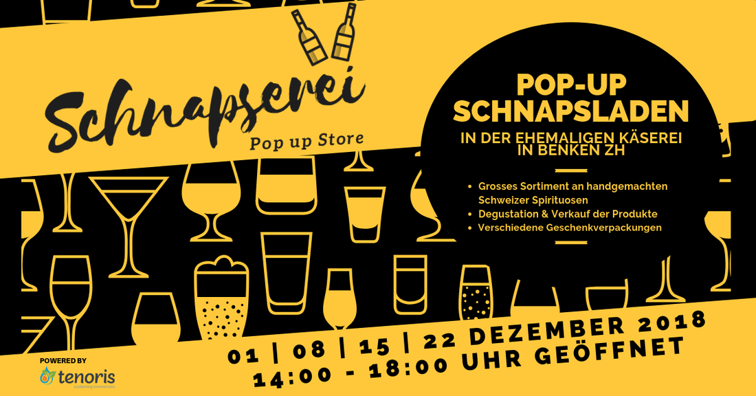 Schnapserei Pop-up Schnapsladen in Benken ZH - Dr. Ginger
